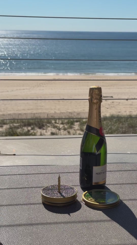SEASONS caviar and champagne by the ocean