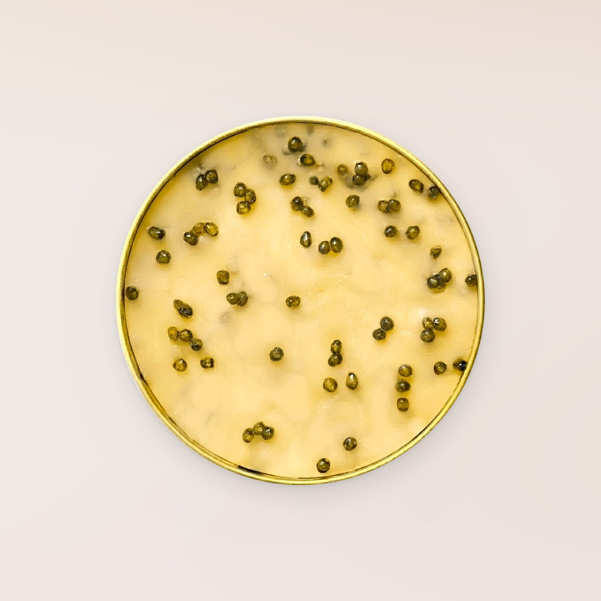 Sturgeon Caviar Hot Honey Butter, open tin