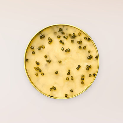 Sturgeon Caviar Hot Honey Butter, open tin
