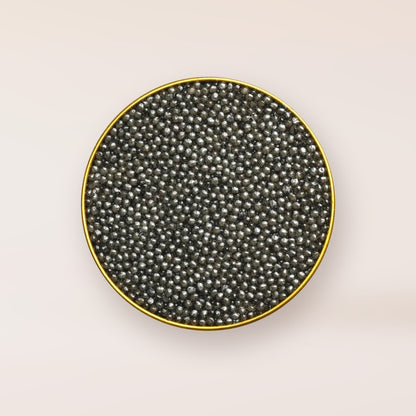 SEASONS Royal Beluga Caviar, open tin