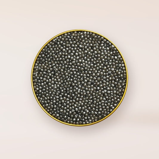 SEASONS Royal Beluga Caviar, open tin
