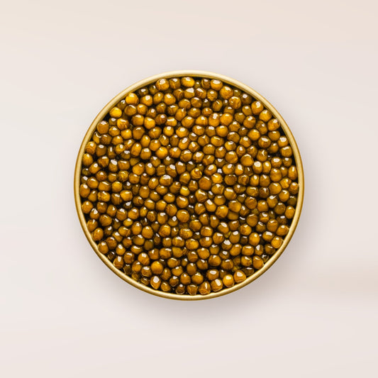 SEASONS Golden Osetra Caviar, open tin