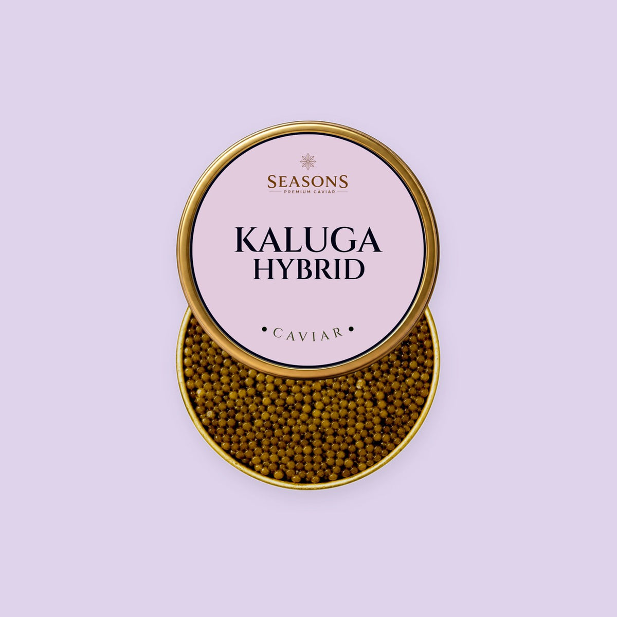 SEASONS Kaluga Hybrid Caviar, open tin