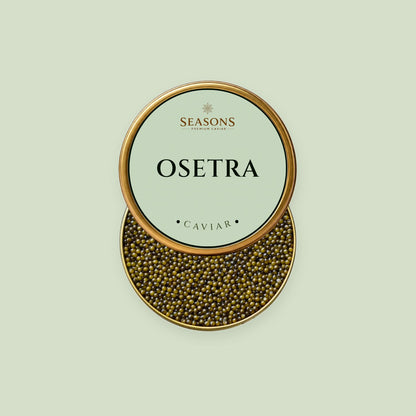SEASONS Osetra Classic Caviar, open tin