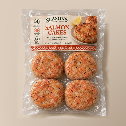 SEASONS Salmon Cakes, 4 cakes